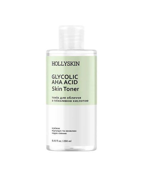 Тонік з гліколевою кислотою Hollyskin Glycolic AHA Acid Skin Toner 250ml 1133 фото