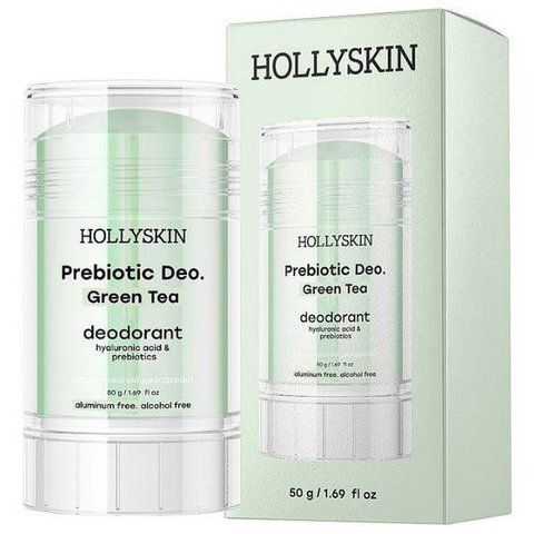 Парфумований дезодорант - Hollyskin Prebiotic Deo. Green Tea 50614 фото
