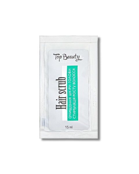 Скраб для росту волосся з ментолом Top Beauty Menthol Hair Scrub, 15 мл (пробник) 830 фото