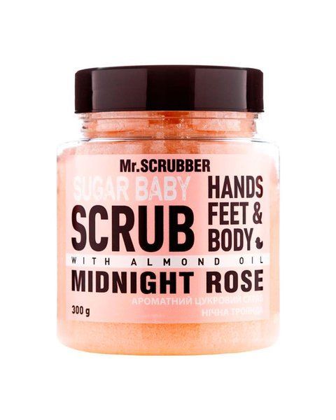 Цукровий скраб для тіла Mr.SCRUBBER Sugar Baby Midnight Rose Hands, Feet & Body Scrub, 300 г 834 фото