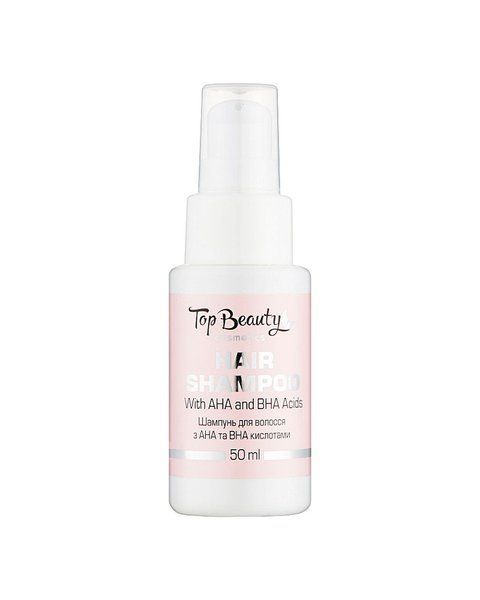 Шампунь для волосся з AHA та BHA кислотами Top Beauty Ana And Bna Acids Hair Shampoo, 50 мл 807 фото