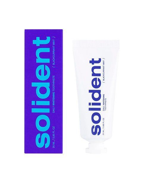 Щоденна відбілювальна зубна паста Solident Blackcurrant mint, 25 мл 810 фото