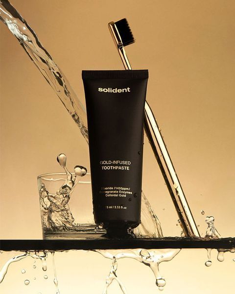 Зубна паста Solident Gold-Infused Toothpaste з колоїдним золотом, 75 мл 846 фото
