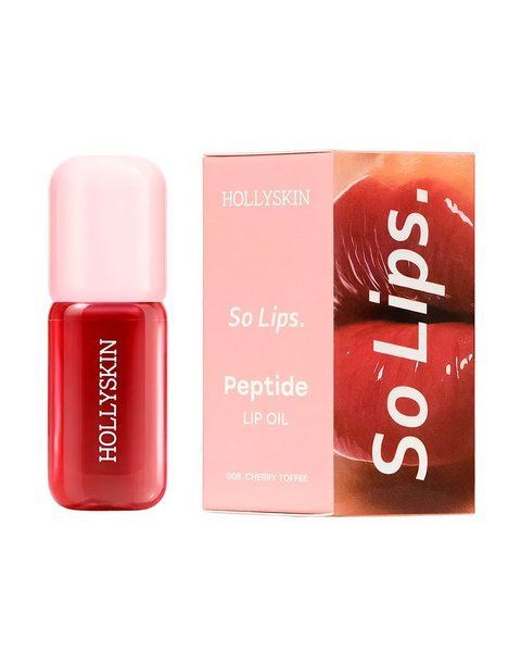 Блиск HOLLYSKIN So Lips. Peptide Lip Oil, 4 мл - Cherry Toffee 51785 фото