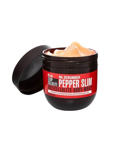 Зігрівальне антицелюлітне обгортання для тіла Stop Cellulite Pepper Slim Mr.SCRUBBER 250 г 1247 фото