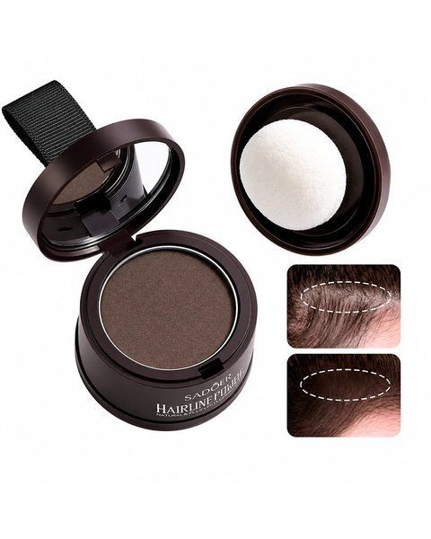 Тонуюча пудра для лінії росту волосся SADOER Hairline Powder - Blackbrown 52360 фото