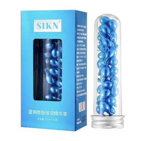 Сироватка для обличчя в капсулах Sik N Blue Capsules, 30 шт 50550 фото