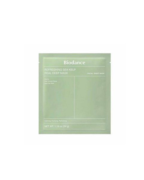 Гідрогелева освіжаюча маска з морської водорості BIODANCE Refreshing Sea Kelp Real Deep Mask, 34г - Одна маска 51499 фото