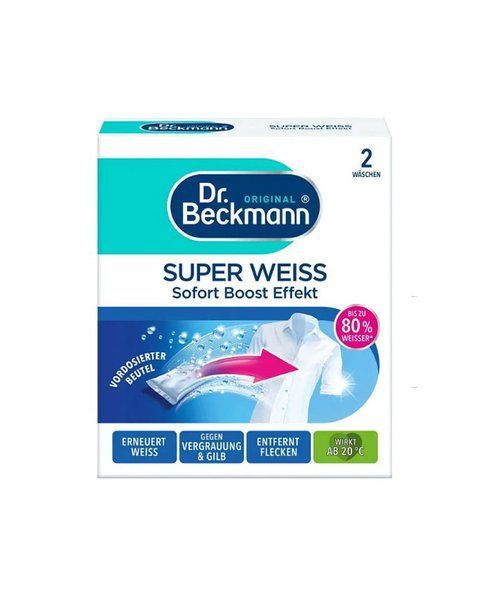 Відбілювач для білого одягу Dr. Beckmann Super Weiss &ndash; 2 шт 636 фото