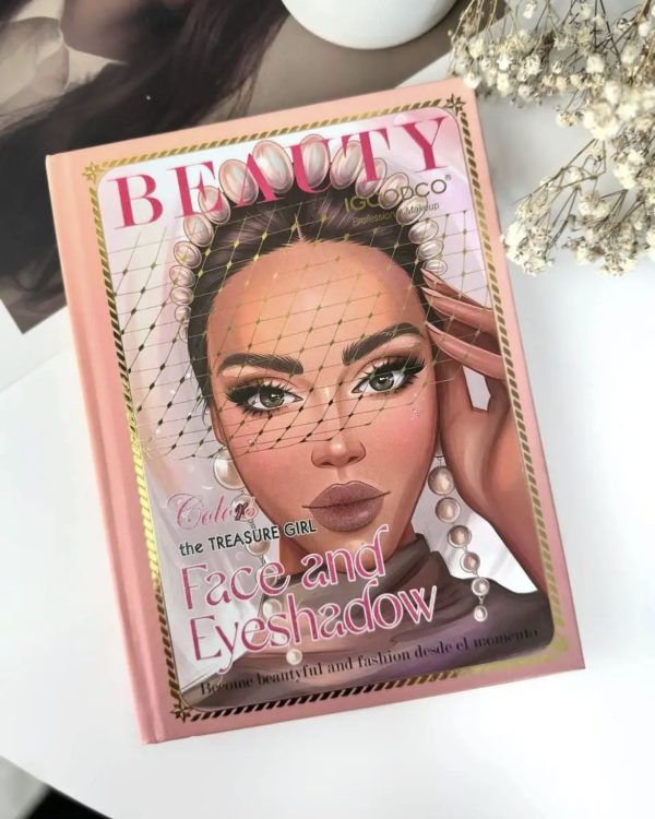 Палетка тіней та засобів для макіяжу у вигляді журналу