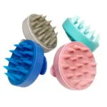 Масажна силіконова щітка для шкіри голови