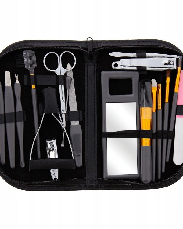 КОСМЕТИЧНИЙ НАБІР ДЛЯ МАКІЯЖУ МАНІКЮРУ БРІВ у ФУТОЛІ