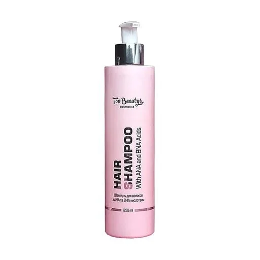 Шампунь для волосся з AHA та BHA кислотами Top Beauty 250 мл