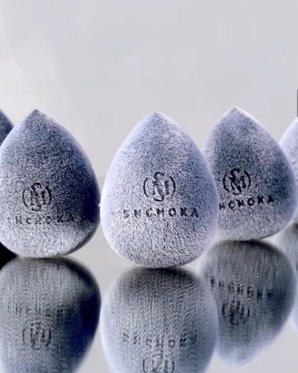 Велюровий косметичний спонж SHCHOKA для бездоганного макіяжу