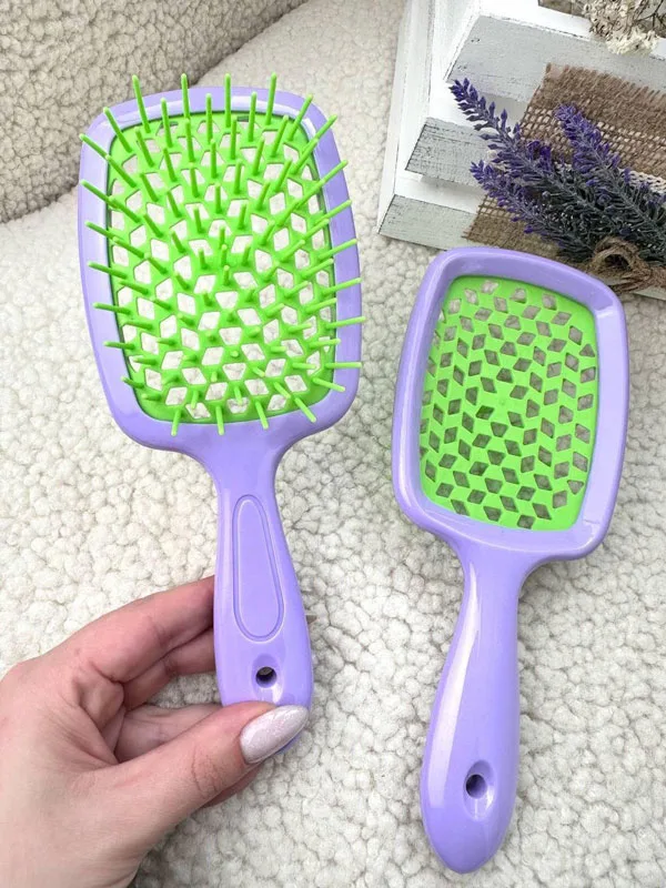 Гребінець хромований для волосся - Super Brush