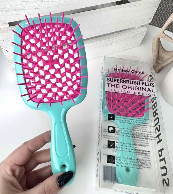 Гребінець хромований для волосся - Super Brush
