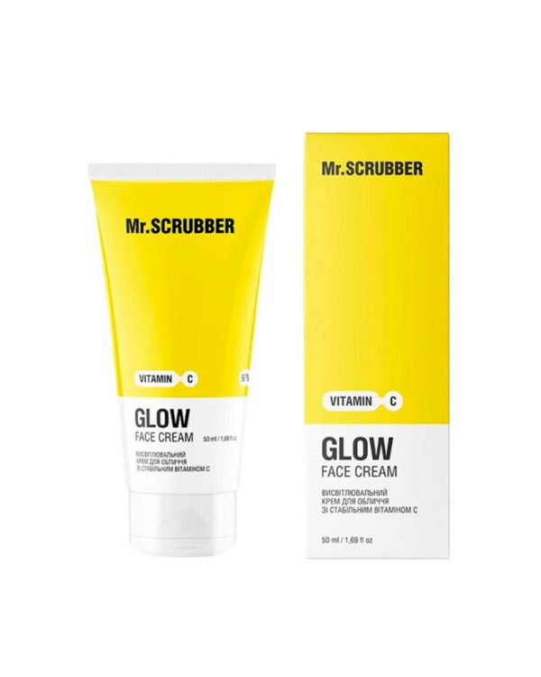Висвітлювальний крем для обличчя Glow Vitamin C зі стабільним вітаміном С від Mr.SCRUBBER