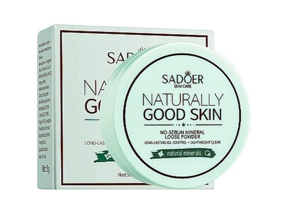 Мінеральна пудра для жирної шкіри із м'ятою Sadoer Naturally Good Skin, 5 г