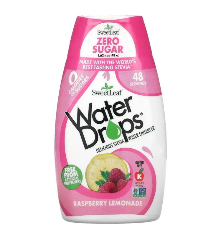 Смакова добавка зі стевією - Water Drops SweetLeaf, 48 мл - Зображення 2