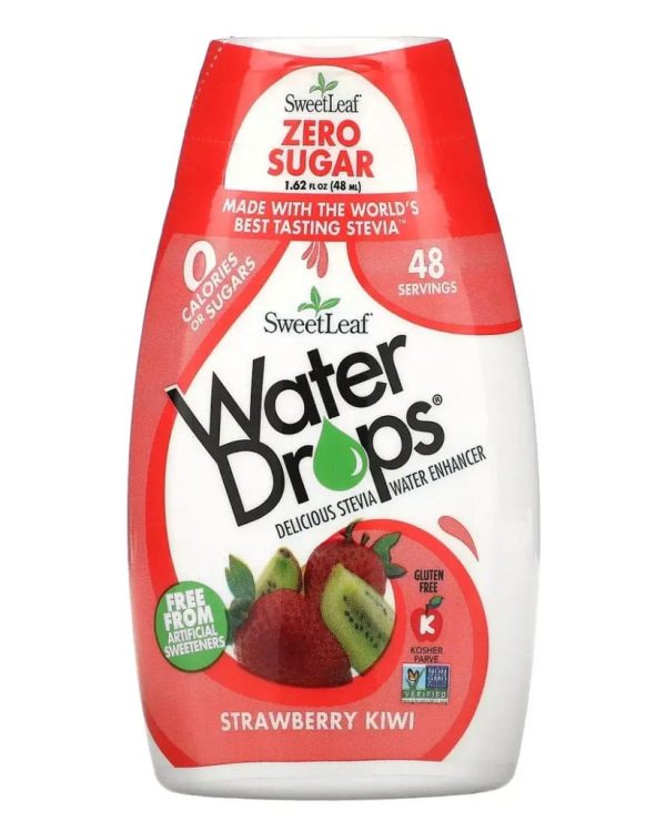 Смакова добавка зі стевією - Water Drops SweetLeaf, 48 мл