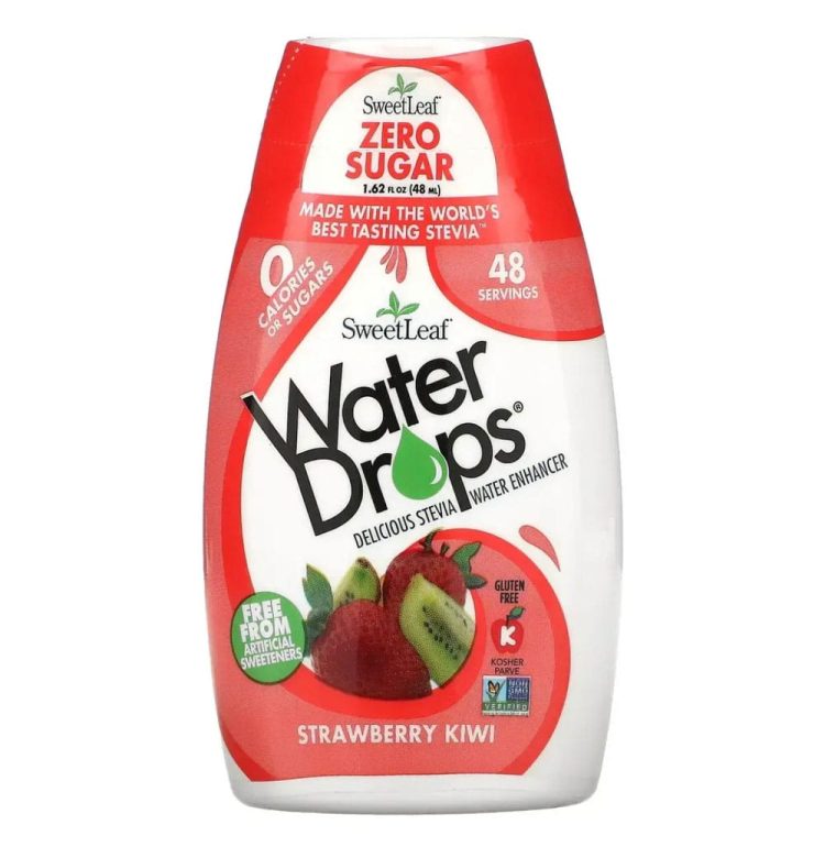 Смакова добавка зі стевією - Water Drops SweetLeaf, 48 мл
