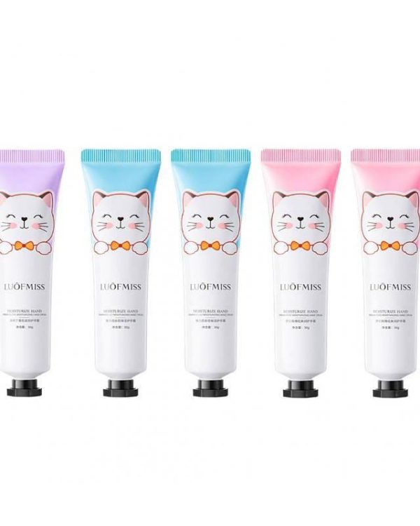 Набір кремів для рук з зволожуючим ефектом Luofmiss Cute Moisturize Cat Hand Cream Set