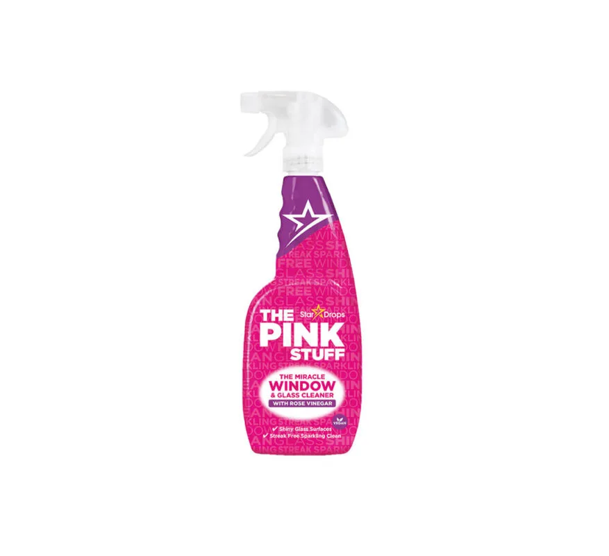 Спрей для миття вікон The Pink Stuff Window & Glass Cleaner with Rose Vinegar, 750 мл