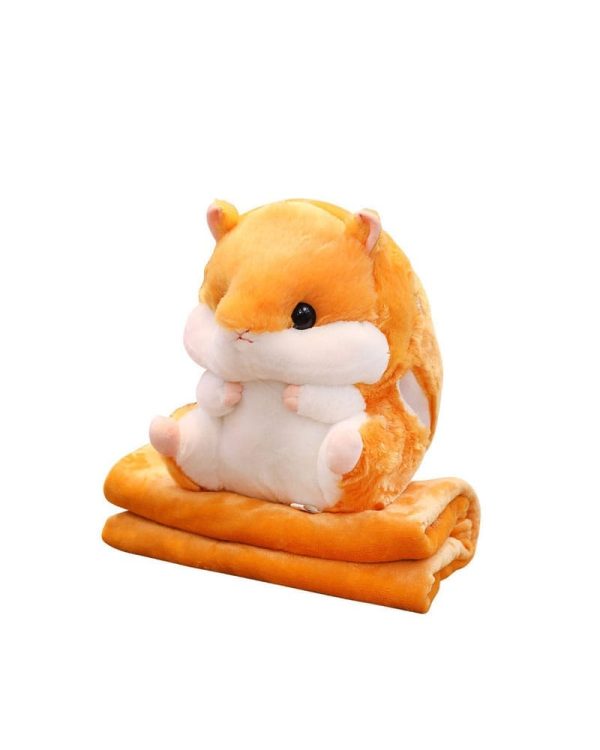 Іграшка Хом'як 3в1: іграшка, подушка, плед 