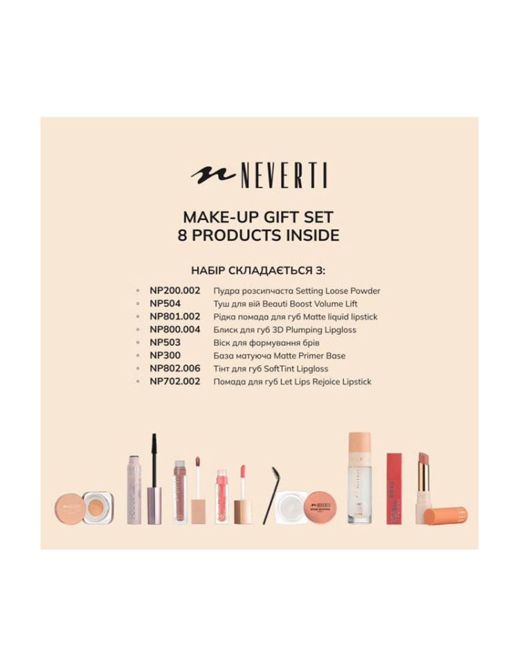 Подарунковий набір Makeup Gift Set Neverti