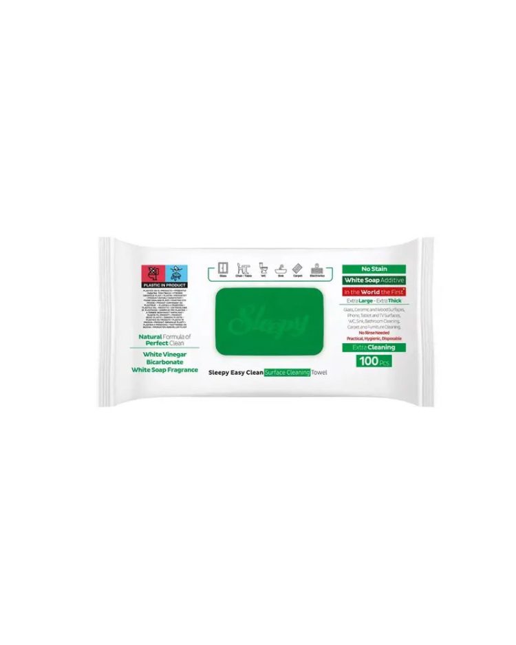 Вологі серветки-рушники для прибирання Sleepy Easy Clean – 100 шт