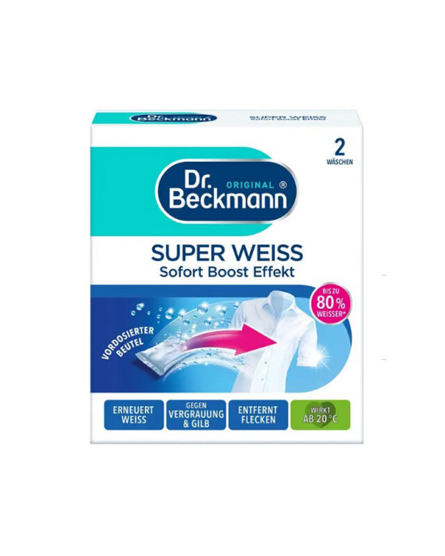 Відбілювач для білого одягу Dr. Beckmann Super Weiss – 2 шт
