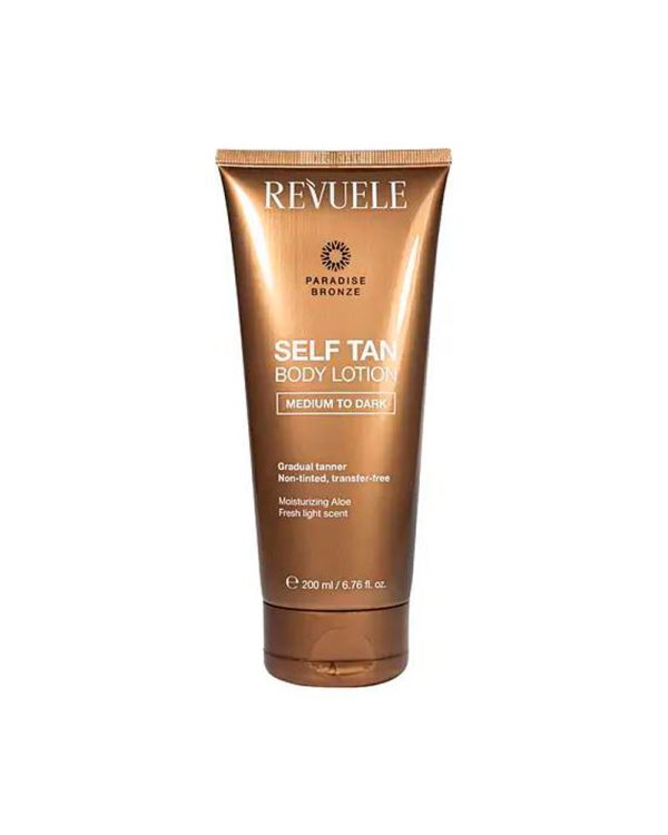 Лосьйон для автозасмаги темний Revuele Self Tan Body Lotion Medium to Dark, 200 мл