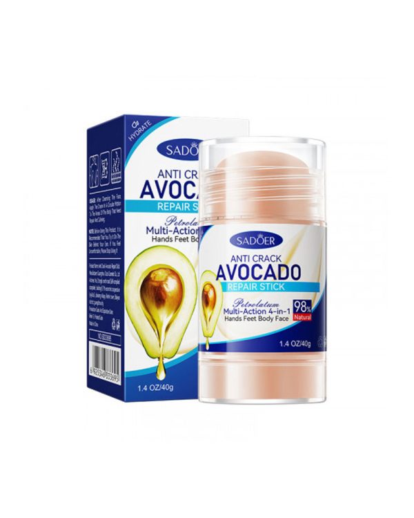 Стік з авокадо проти тріщин і сухості шкіри Sadoer Anti Crack Avocado Repair Stick, 40г