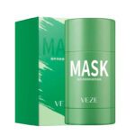 Тверда глиняна маска VEZE з екстрактом зеленого чаю та ніацинамідом, 40 г