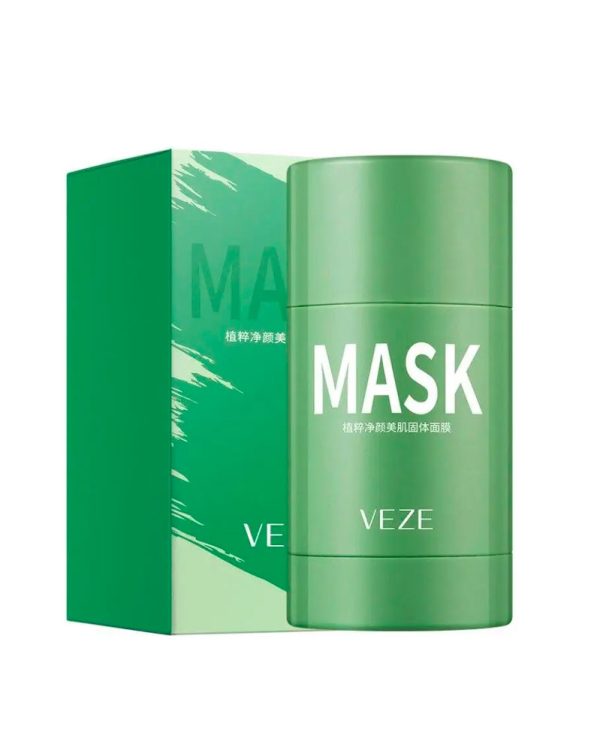 Тверда глиняна маска VEZE з екстрактом зеленого чаю та ніацинамідом, 40 г