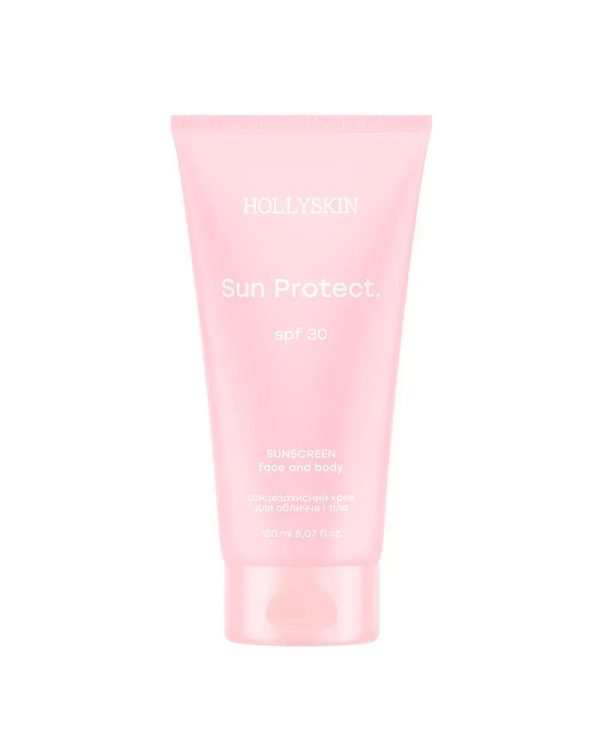 Сонцезахисний крем для обличчя та тіла HOLLYSKIN Sun Protect SPF 30, 150 мл