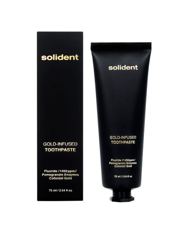 Зубна паста Solident Gold-Infused Toothpaste з колоїдним золотом, 75 мл