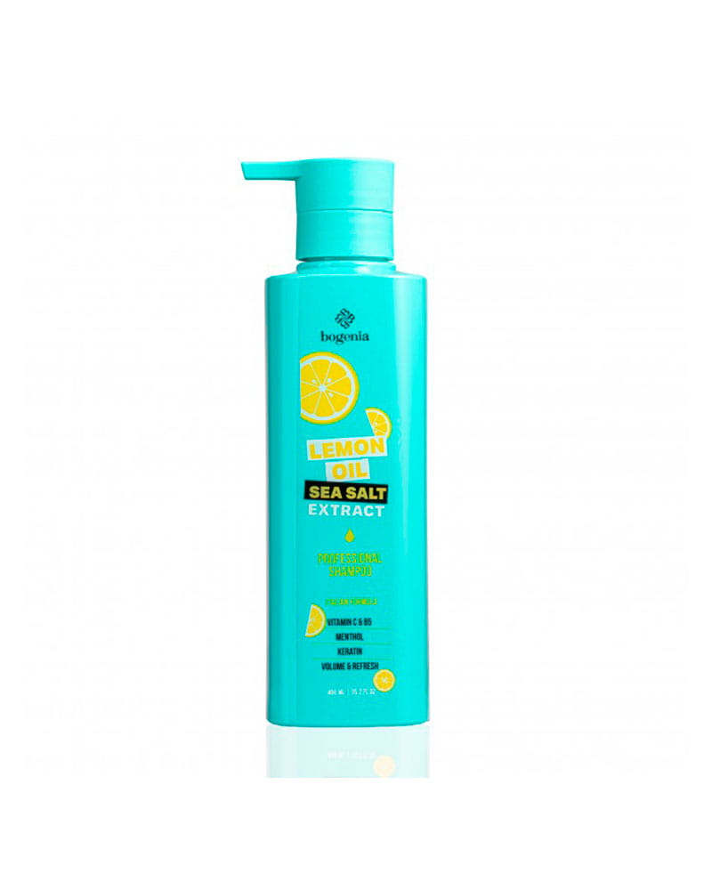Шампунь для волосся Lemon Oil & Sea Salt Shampoo Bogenia 450 мл Шампунь для волосся Lemon Oil & Sea Salt Shampoo Bogenia 450 мл - Зображення 1