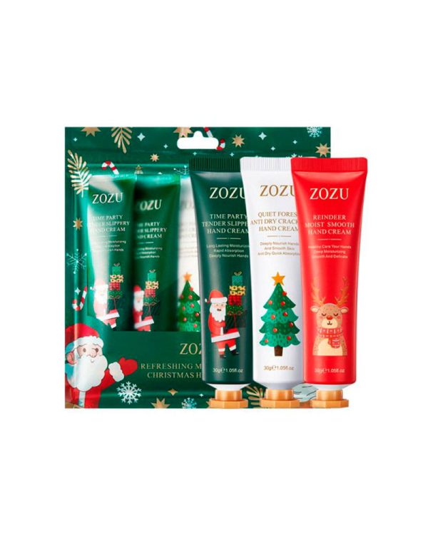 Подарунковий набір кремів для рук ZOZU Refreshing Moisturizing Christmas Hand Cream Set
