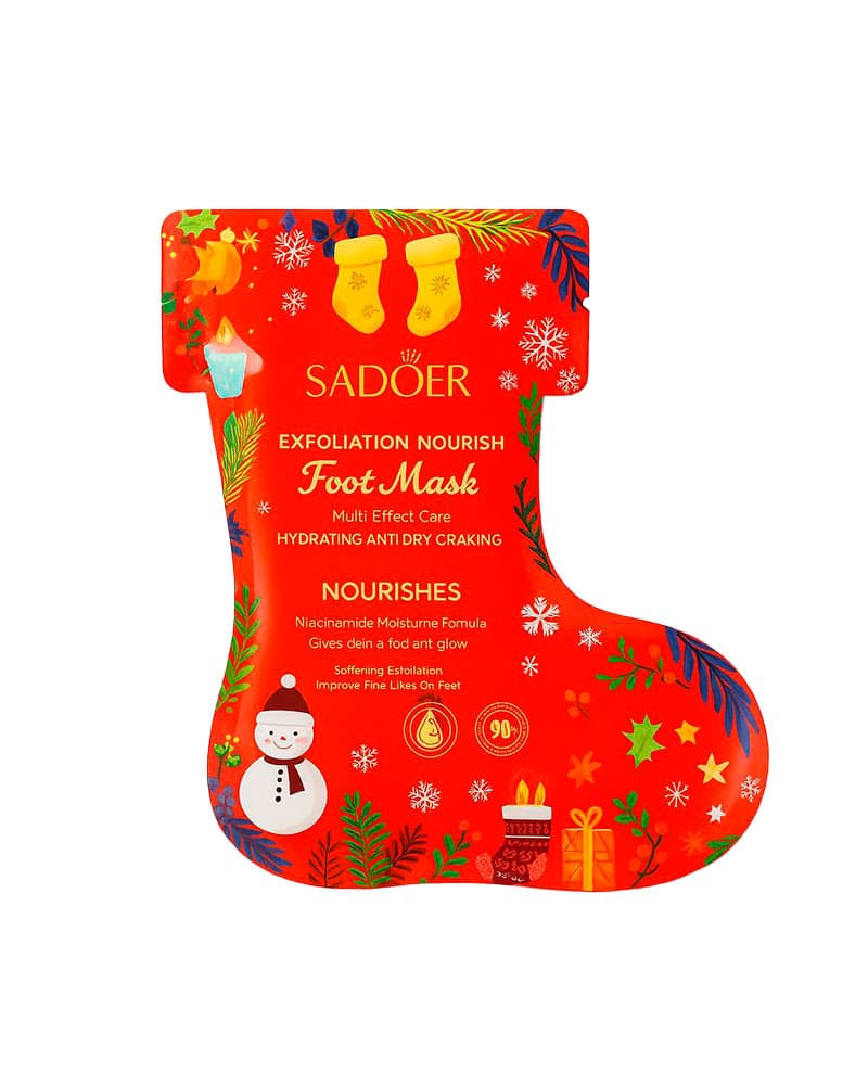 Маска-носочки для ніг Sadoer Merry Christmas Foot Mask 35г Маска-носочки для ніг Sadoer Merry Christmas Foot Mask 35г - Зображення 1