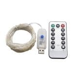 Гірлянда “Росса” 10 м з пультом — 80 LED лампочок, 8 режимів, USB