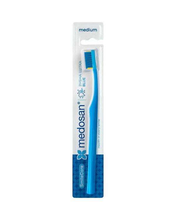 Зубна щітка Medosan SmileCare Medium Blue