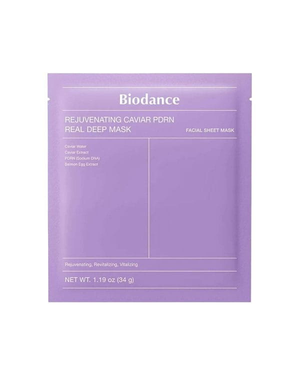 Гідрогелева антивікова маска з ікрою та PDRN Biodance Rejuvenating Caviar PDRN Real Deep Mask