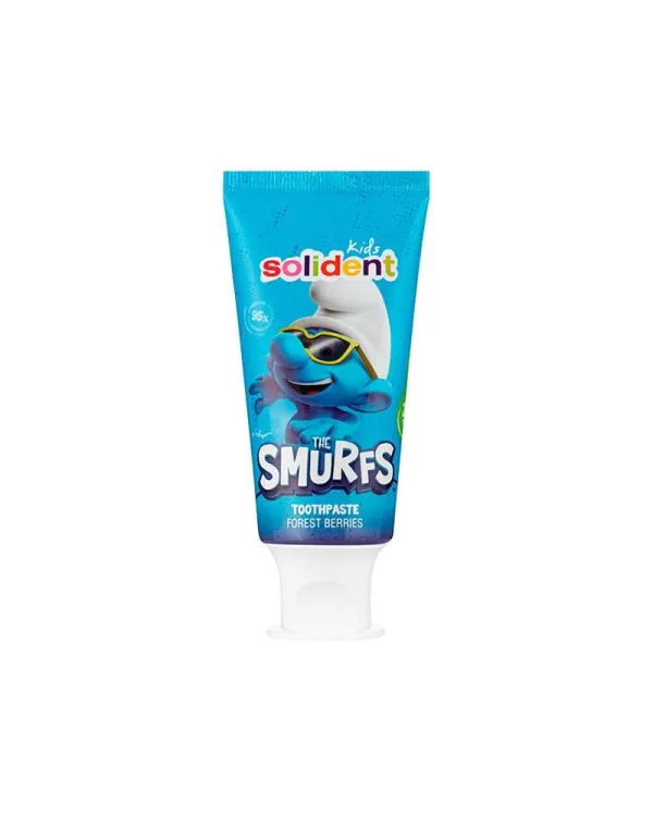Натуральна зубна паста Solident Kids The Smurfs з фтором 1000 ppm, 50 мл