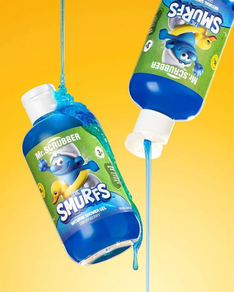 Натуральний дитячий гель для душу The Smurfs Smurfberry Mr.SCRUBBER, 250 мл - Зображення 2