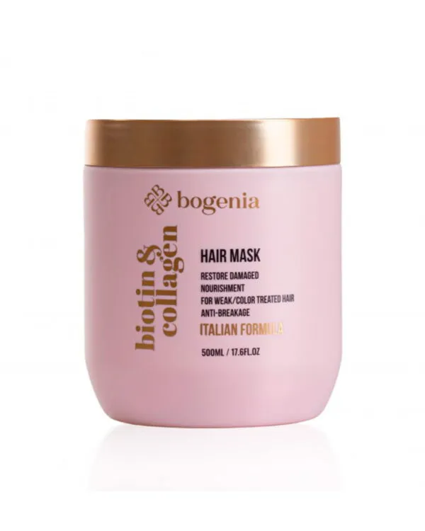 Маска для волосся Biotin & Collagen Mask Bogenia BG451, 500 мл