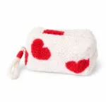Велика плюшева косметичка Fluffy Hearts