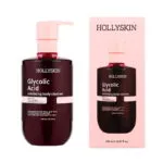 Відлущувальний гель для очищення тіла Hollyskin Glycolic Acid з гліколевою кислотою та екстрактом кленового соку