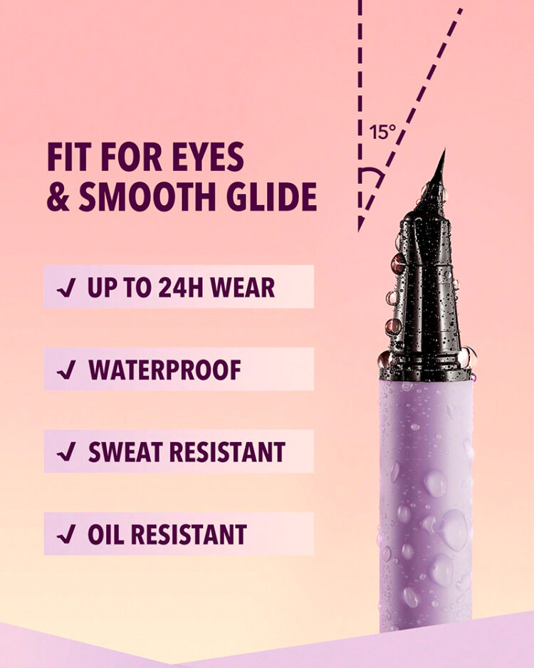 Матовий лайнер-підводка для очей Sheglam Pro-Flex Angled Eyeliner - Зображення 2