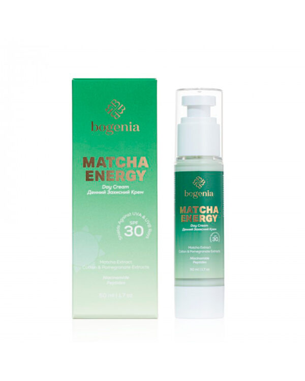 Денний крем з матчею Matcha Day Cream Fluid SPF 30 Bogenia BG459